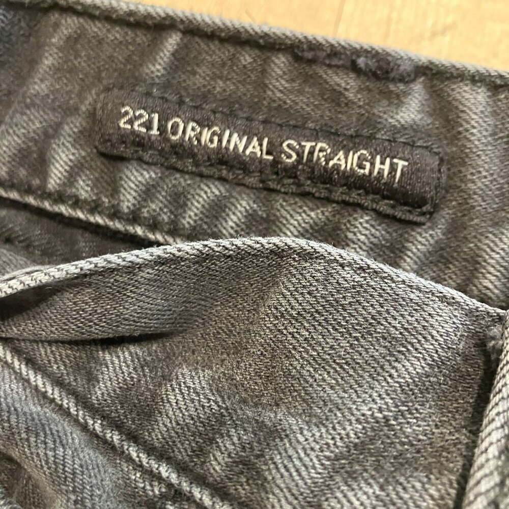 Lucky Brand 221 Mens Original Straight Fit Cropped Jeans 34x28 Black AN EXC - Picture 2 of 12